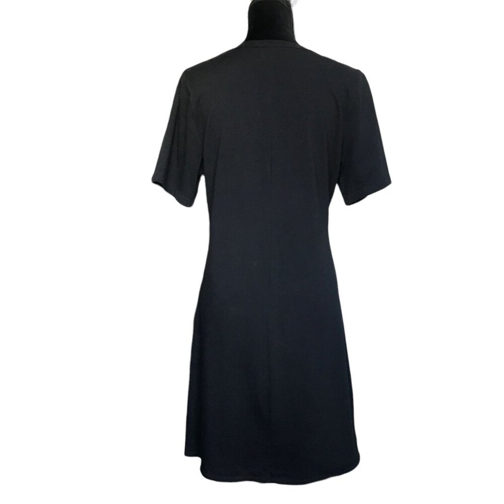 J. Crew Short Sleeve Pullover Knit Dress in Black - Size XL - Picture 4 of 7